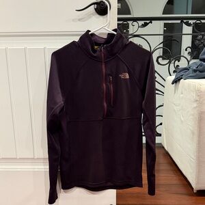 The North Face Men's Dark Purple Zip-Up Sweater